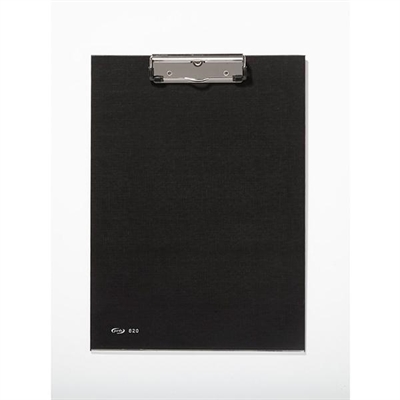 Pardo 82001 Portapapeles Con Medidas 345 X 25 Cm Con Cubiertas De Pvc Color Negro Y Pinza De Sujecion Metalica Con Prensores Engomados. Refuerzo Metalico En La Base.
