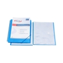 Pardo 844003 - Carpeta De Fundas Espiral Tamaño Folio Fabricada En Polipropileno Color Azul. Portada Pers