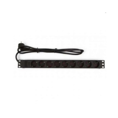Pepegreen RAC-00012-PDU PDU TIPO REGLETA PEPEGREEN CON 9 TOMAS Y CABLE 2M ALUMINIO NEGRO 9TOMAS SIN INTERRUPTOR 2M PDU