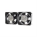 Pepegreen RAC-00003-ST - DOBLE VENTILADOR PEPEGREEN 12 CM PARA ARMARIO RACK ACERO NEGRO 2X12CM VENTILADOR