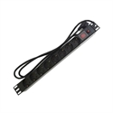 Pepegreen RAC-00009-PDU - PDU TIPO REGLETA PEPEGREEN 8 TOMAS CON INTERRUPTOR ALUMINIO NEGRO 8TOMAS INTERRUPTOR 2M SO
