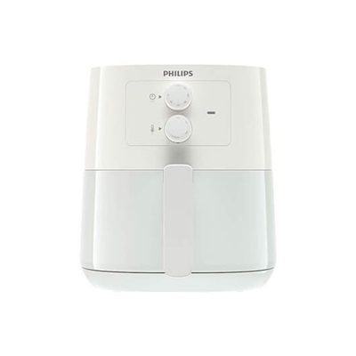 Philips HD9200/10 Philips lleva la Airfryer N.Âº 1 del mundo a tu hogar. Disfruta de alimentos saludables, crujientes por fuera y tiernos por dentro gracias a la tecnologÃ­a Rapid Air. Descarga la aplicaciÃ³n NutriU para descubrir cientos de sabrosas recetas cada dÃ­a. El exclusivo diseÃ±o con forma de estrella con la tecnologÃ­a Rapid Air hace que el aire caliente circule y te permite cocinar los alimentos para que queden crujientes por fuera y tiernos por dentro con poco o ningÃºn aceite aÃ±adido. Philips Essential Airfryer utiliza aire caliente para cocinar tus platos favoritos a la perfecciÃ³n, con hasta un 90 % menos de grasa. La nueva Philips Essential Airfryer ofrece todo un mundo de posibilidades: frÃ­e, hornea, cocina a la parrilla, asa o incluso recalienta. El temporizador integrado te permite programar tiempos de cocciÃ³n de hasta 60 minutos. La funciÃ³n de desconexiÃ³n automÃ¡tica incluye un sonido que te indica que tu plato estÃ¡ listo. El control de temperatura totalmente ajustable te permite conseguir el mejor nivel de calor para los alimentos que estÃ¡s cocinando, hasta 200 grados. Todas las piezas desmontables son aptas para el lavavajillas. La cesta QuickClean de la Airfryer cuenta con un revestimiento antiadherente para una limpieza sencilla.