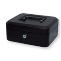 Poessa 318736 - Caja De Caudales Fabricada En Metal De Color Negro Que Incluye Una Bandeja Extraible Que P