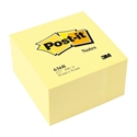 Post-It 7100172238 - Cubo De Notas Adhesivas De Color Amarillo Con Medidas De 76 X 76 Mm. El Adhesivo Reposicio