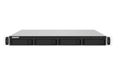 Qnap TS-432PXU-RP-2G QNAP TS-432PXU-RP - Servidor NAS - 4 compartimentos - montaje en bastidor - SATA 6Gb/s - RAID RAID 0, 1, 5, 6, 10, JBOD - RAM 2 GB - Gigabit Ethernet / 2.5 Gigabit Ethernet / 10 Gigabit Ethernet - iSCSI soporta - 1U