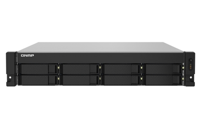 Qnap TS-832PXU-4G QNAP TS-832PXU - Servidor NAS - 8 compartimentos - montaje en bastidor - SATA 6Gb/s - RAID RAID 0, 1, 5, 6, 10, 50, JBOD, 60 - RAM 4 GB - Gigabit Ethernet / 2.5 Gigabit Ethernet / 10 Gigabit Ethernet - iSCSI soporta - 2U