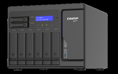 Qnap TS-H886-D1602-8G QNAP TS-h886 - Servidor NAS - 8 compartimentos - SATA 6Gb/s - RAID RAID 0, 1, 5, 6, 10, 50, JBOD, 60, RAID TP, TM - RAM 8 GB - 2.5 Gigabit Ethernet - iSCSI soporta