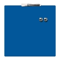 Quartet 1903873 - Pizarra Magnetica De Uso Domestico Color Azul De Dise?O Cuadrado (36 X 36 Cm) Incluye Kit 