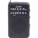 Radio Portátil Qubo R-S1/ Con Cable/ A Pilas/ Negra