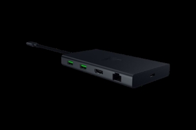 Razer RC21-02250100-R3M1 Razer USB-C Dock. Tecnología de conectividad: Alámbrico, Interfaz de host: USB 3.2 Gen 1 (3.1 Gen 1) Type-C, Entrega de energía USB (USB Power Delivery) de hasta: 85 W. Ethernet LAN, velocidad de transferencia de datos: 10,100,1000 Mbit/s. Color del producto: Negro, Tarjetas de memoria compatibles: MicroSD (TransFlash), SD, Resolución (máxima digital): 3840 x 2160 Pixeles. Alimentación: USB, Longitud del cable USB: 0,2 m. Sistema operativo Windows soportado: Windows 10, Windows 11, Sistema operativo MAC soportado: Mac OS X 10.13 High Sierra, Mac OS X 10.14 Mojave, Mac OS X 10.15 Catalina, Mac OS X 10.15.3...