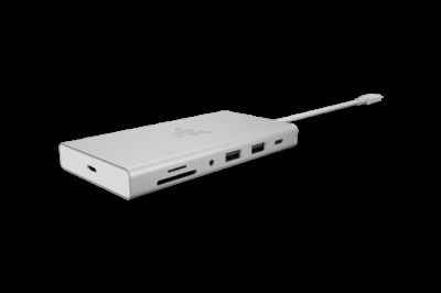 Razer RC21-02250200-R3M1 Razer USB-C Dock. Tecnología de conectividad: Alámbrico, Interfaz de host: USB 3.2 Gen 1 (3.1 Gen 1) Type-C, Entrega de energía USB (USB Power Delivery) de hasta: 85 W. Ethernet LAN, velocidad de transferencia de datos: 10,100,1000 Mbit/s. Color del producto: Aluminio, Nombre del color: Mercury, Tarjetas de memoria compatibles: MicroSD (TransFlash), SD. Alimentación: USB, Longitud del cable USB: 0,2 m. Sistema operativo Windows soportado: Windows 10, Windows 11, Sistema operativo MAC soportado: Mac OS X 10.13 High Sierra, Mac OS X 10.14 Mojave, Mac OS X 10.15 Catalina, Mac OS X 10.15.3...