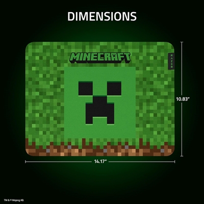 Razer RZ02-03333800-R3M1 Razer Gigantus V2 Minecraft Edition - Alfombrilla de ratón suave para juegos para velocidad y control (superficie de micro tejido texturizado, espuma de goma...