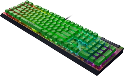 Razer RZ03-04704100-R3M1 BATTLESTATION IMMERSION A TOPE - Teclado mecánico para juegos con Razer Chroma RGB. Mejora el núcleo de tu estación de combate con el Razer BlackWidow V4 X, un avanzado teclado mecánico para juegos diseñado para un mayor control. Ejecuta comandos avanzados y atajos al instante con un conjunto de teclas macro y multimedia, mientras llevas tu inmersión al siguiente nivel con Razer Chroma RGB.