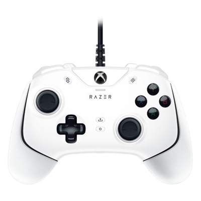 Razer RZ06-03560200-R3M1 Razer RZ06-03560200-R3M1. Tipo de dispositivo: Gamepad, Plataformas de juego soportadas: PC, Xbox One, Xbox One S, Xbox One X, Xbox Series S, Xbox Series X. Tecnología de conectividad: Inalámbrico y alámbrico, Interfaz del dispositivo: USB. Color del producto: Blanco. Ancho: 105,8 mm, Profundidad: 161,5 mm, Altura: 65 mm. Ancho del paquete: 205 mm, Profundidad del paquete: 215 mm, Altura del paquete: 80 mm