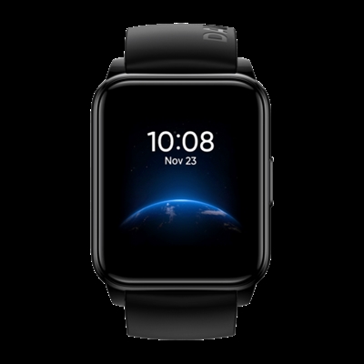 Realme 6204416 realme watch 2. Diagonal de la pantalla: 3,56 cm (1.4), Tipo de visualizador: IPS, Resolución de la pantalla: 320 x 320 Pixeles, Pantalla táctil. Capacidad de batería: 315 mAh. Peso: 38 g. Color de banda: Negro, Tamaño de banda: Talla única