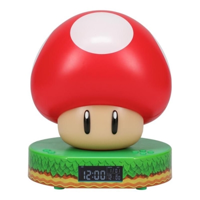 Redstring PP10064NN Paladone PP10064NN. Tipo: Reloj despertador digital, Personaje: Super Mushroom, Color del producto: Multicolor. Tipo de visualizador: LCD. Fuente de energía: USB. Altura: 137 mm. Cantidad por paquete: 1 pieza(s)