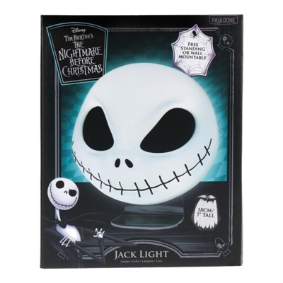 Redstring PP11197NBC Paladone Nightmare Before Christmas Jack Mask Light. Tema: Halloween, Color del producto: Negro, Blanco. Tipo de batería: AAA. Altura: 180 mm. Tipo de embalaje: Caja, Cantidad por paquete: 1 pieza(s)