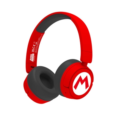 Redstring SM1016 OTL Technologies Super Mario. Tipo de producto: Auriculares. Tecnología de conectividad: Inalámbrico y alámbrico, Bluetooth. Uso recomendado: Música, Color del producto: Rojo, Negro