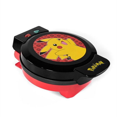 Redstring WM1-POK-PIK-EU Pokemon Máquina de Gofres Pikachu con impresión del personaje en el gofre. Enchufe Europeo.
