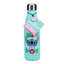 Redstring PP10960LS - Botella Metálica Lilo & Stitch (Stitch con flores) Capacidad: 500 ml. Fabricada en acero i