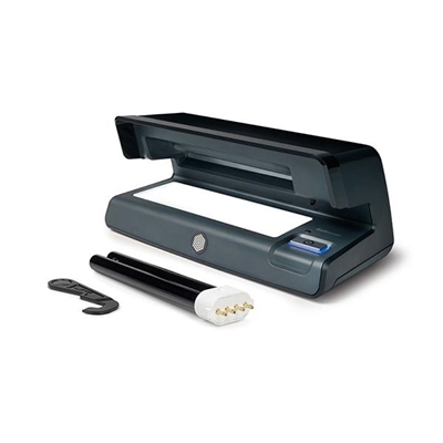 Safescan 131-0411 Detector Uv De Billetes Falsos Con Dise?O Que Ocupa Poco Espacio. Comprueba Tarjetas De Credito Pasaportes Y Otros Documentos De Identificacion. Con Reflector Para Asegurar Una Calidad De Luz Uv Super Potente. Con Tecnologia De Precalentamiento Al Arran