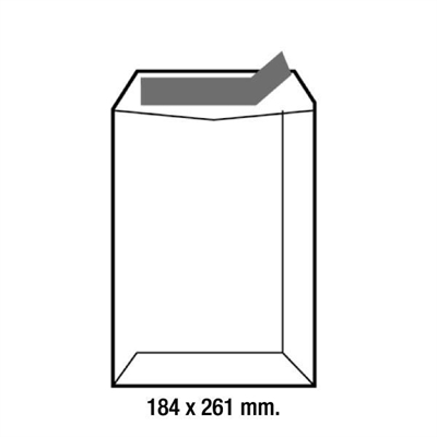 Sam 141705 Bolsas C5 Fabricadas En Papel Kraft Con Medida 184 X 261 Mm Y Gramaje De 80 G. La Solapa Es Recta Y Su Tipo De Cierre Es Con Tira De Silicona. No Tiene Ventana. La Caja Contiene 250 Bolsas.