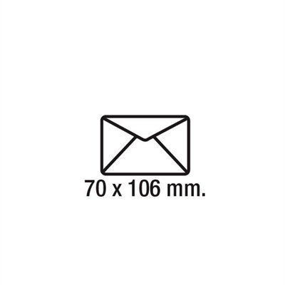 Sam 271304 Sobres Tarjeta De Visita Blancos Fabricados En Papel Offset. Sus Medidas Son 70 X 106 Mm Y Tiene Un Gramaje De 90 G. La Solapa Es De Pico Y Su Tipo De Cierre Es Engomado. No Tiene Ventana. La Caja Contiene 100 Sobres.