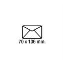 Sam 271304 - Sobres Tarjeta De Visita Blancos Fabricados En Papel Offset. Sus Medidas Son 70 X 106 Mm Y