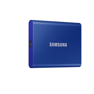 Samsung MU-PC1T0H/WW Samsung T7 MU-PC1T0H - SSD - cifrado - 1TB - externo (portátil) - USB3.2 Gen 2 (USB-C conector) - AES de 256 bits - azul índigo