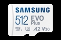 Samsung MB-MC512SA/EU - Samsung EVO PlusMB-MC512S - Tarjeta de memoria flash (adaptador microSDXC a SD Incluido) -