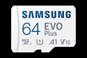 Samsung MB-MC64SA/EU - Samsung EVO PlusMB-MC64S - Tarjeta de memoria flash (adaptador microSDXC a SD Incluido) - 