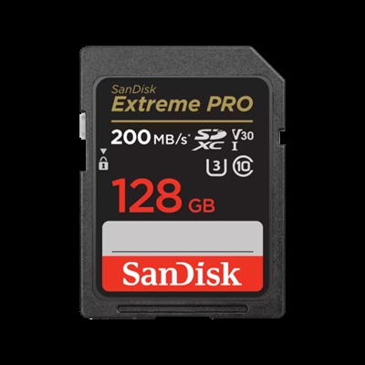 Sandisk SDSDXXD-128G-GN4IN SanDisk Extreme Pro - Tarjeta de memoria flash - 128 GB - Video Class V30 / UHS-I U3 / Class10 - SDXC UHS-I