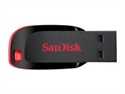 Sandisk SDCZ50-064G-B35 - SanDisk Cruzer Blade - Unidad flash USB - 64 GB - USB 2.0 - negro, rojo