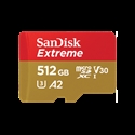 Sandisk SDSQXAV-512G-GN6MA - SanDisk Extreme - Tarjeta de memoria flash (adaptador microSDXC a SD Incluido) - 512GB - A