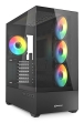 Caja Gaming Atx Sharkoon Ak6 Tgv 4Xvent 120Mm 2Xusb Sn Fuente Negro