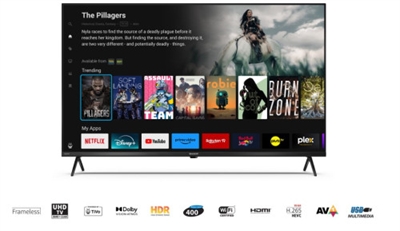 Sharp 4T-C43GK4245EB TELEVISOR SHARP 4343GK4245E TIVO TV, 4K ULTRA HD, SMART TV, ACTIVE MOTION 400, NEGRO.