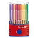 Stabilo 6820-04 - Rotulador Con Tinta De Base De Agua Con Punta De Fibra Conica De 1 Mm Y Trazo De 1 Mm Acua