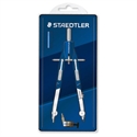 Staedtler 552 01 - Estuche Con Compas De Precision Con Rueda Central Y Mecanismo De Ajuste Rapido Alargador T