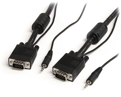 Startech MXTHQMM5MA Cable De 5M Coaxial Vga De Alta Resolucion Para Monitor De Video Hd15 - Tipología: Cables De Audio Y Vídeo; Longitud: 5 Mt; Tipologia Conector A: Vga - Mini Jack 3.5; Formato Conector A: Macho; Tipologia Conector B: Vga - Mini Jack 3.5; Formato Conector B: Macho; Nº De Unidades Por Paquete: 1