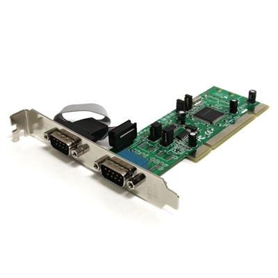 Startech PCI2S4851050 Tarjeta Pci 2 Puertos Serie - Lan Speed: 1 Mbit/S; Conectores: Serial; Número Puertos: 2; Bus: Pci Standard