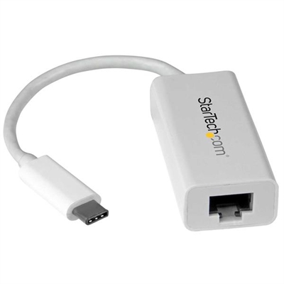 Startech US1GC30W StarTech.com Adaptador de Red Gigabit USB-C - USB 3.1 Gen 1 (5 Gbps) - Blanco - Adaptador de red - USB-C - Gigabit Ethernet - blanco