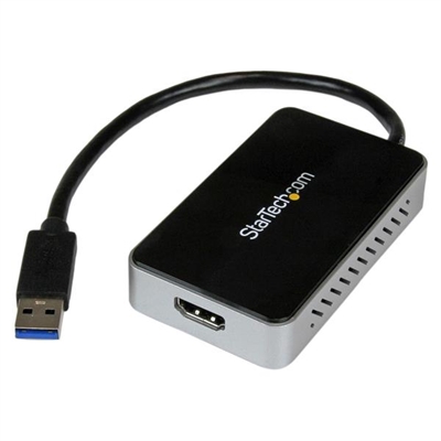 Startech USB32HDEH Adaptador Grafico Usb A Hdmi - Tipología Específica: Docking Station; Funcionalidad: Expandir Los Puertos De Un Portatil; Color Primario: Negro; Material: Metal