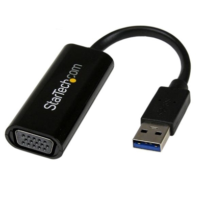 Startech USB32VGAES Adaptador Usb3.0 A Vga Cable - Tipo Conector Externo: Usb 3.0 Tipo A; Formato Conector Externo: Macho; Tipo Conector Interno: Vga; Formato Conector Interno: Hembra; Nº De Unidades Por Paquete: 1; Color: Negro