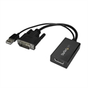 Adaptador Dvi A Displayport Alimentacion Usb Conversor
