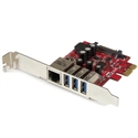 Startech PEXUSB3S3GE - Pci-E Hub Usb 3.0 Combo De Red - Tipología Genérica: Tarjeta Pci-E; Tipología Específica: 