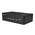 Startech SV431DHD4KU - StarTech.com Switch Conmutador KVM de 4 Puertos HDMI - 4K de 30Hz - de Pantalla Doble - Co