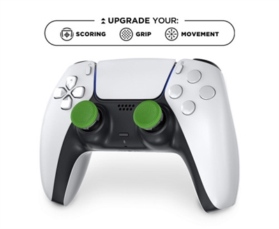 Steelseries 5104-PS5-EU KontrolFreek Precision Sports: Soccer Edition. Plataformas de juego soportadas: PlayStation 4, PlayStation 5, Tipo de producto: Thumbstick, Color del producto: Verde. Cantidad por paquete: 2 pieza(s)