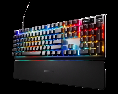 Steelseries 64660 Steelseries APEX PRO GEN 3. Formato del teclado: Completo (100%), Tecnología de conectividad: Alámbrico, Interfaz del dispositivo: USB, Interruptor del teclado: Magnetic-mechanical key switch. Tipo de retroiluminación: LED RGB, Descansa muñecas. Uso recomendado: Juego. Color del producto: Negro