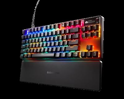 Steelseries 64740 Steelseries APEX PRO TKL GEN 3. Formato del teclado: Tenkeyless (sin zona numérica) (80 - 87%), Tecnología de conectividad: Alámbrico, Interfaz del dispositivo: USB, Interruptor del teclado: Magnetic-mechanical key switch. Tipo de retroiluminación: LED RGB, Descansa muñecas. Uso recomendado: Juego. Color del producto: Negro