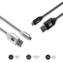 Subblim SUB-CAB-1MU001 - CARGA Y SINCRONIZA TU DISPOSITIVO ANDROIDEl pack de cables de micro-USB a USB A metálico t
